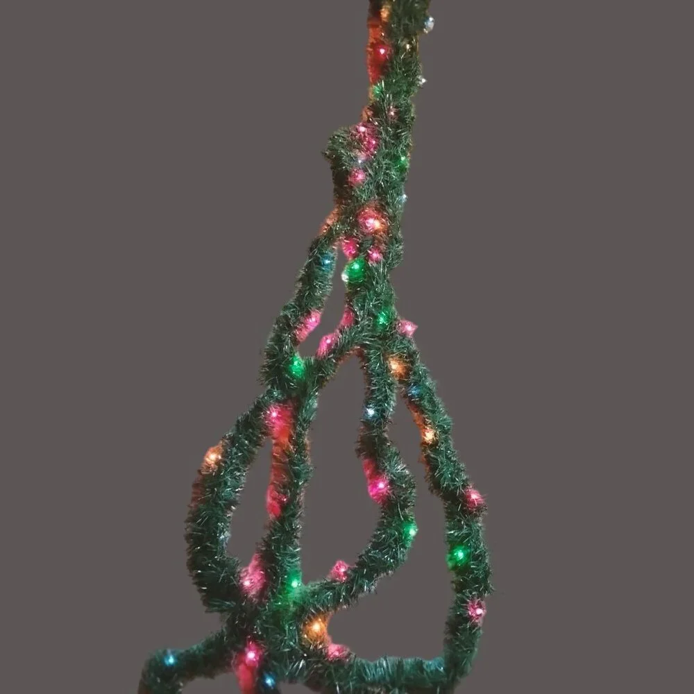 Green Pine Garland 30 Ft Pre Lit Christmas String Lights